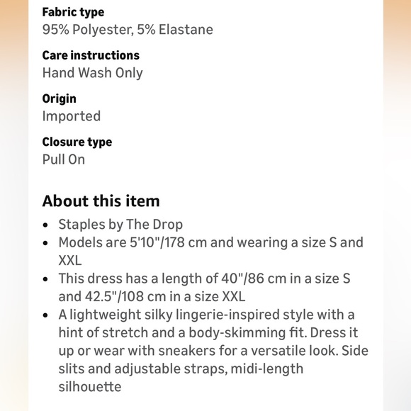 NWT Ana slip dress black XS - Picture 8 of 9